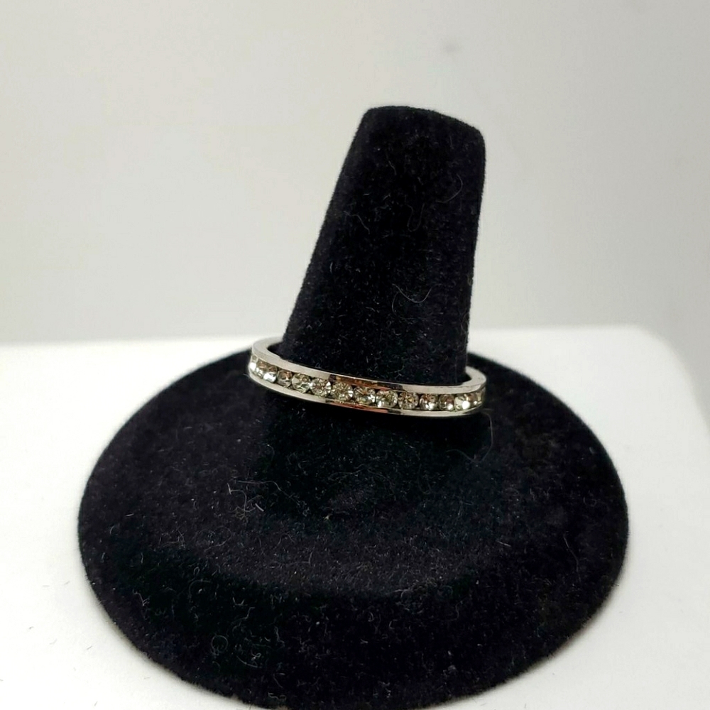 925 sterling silver CZ bands